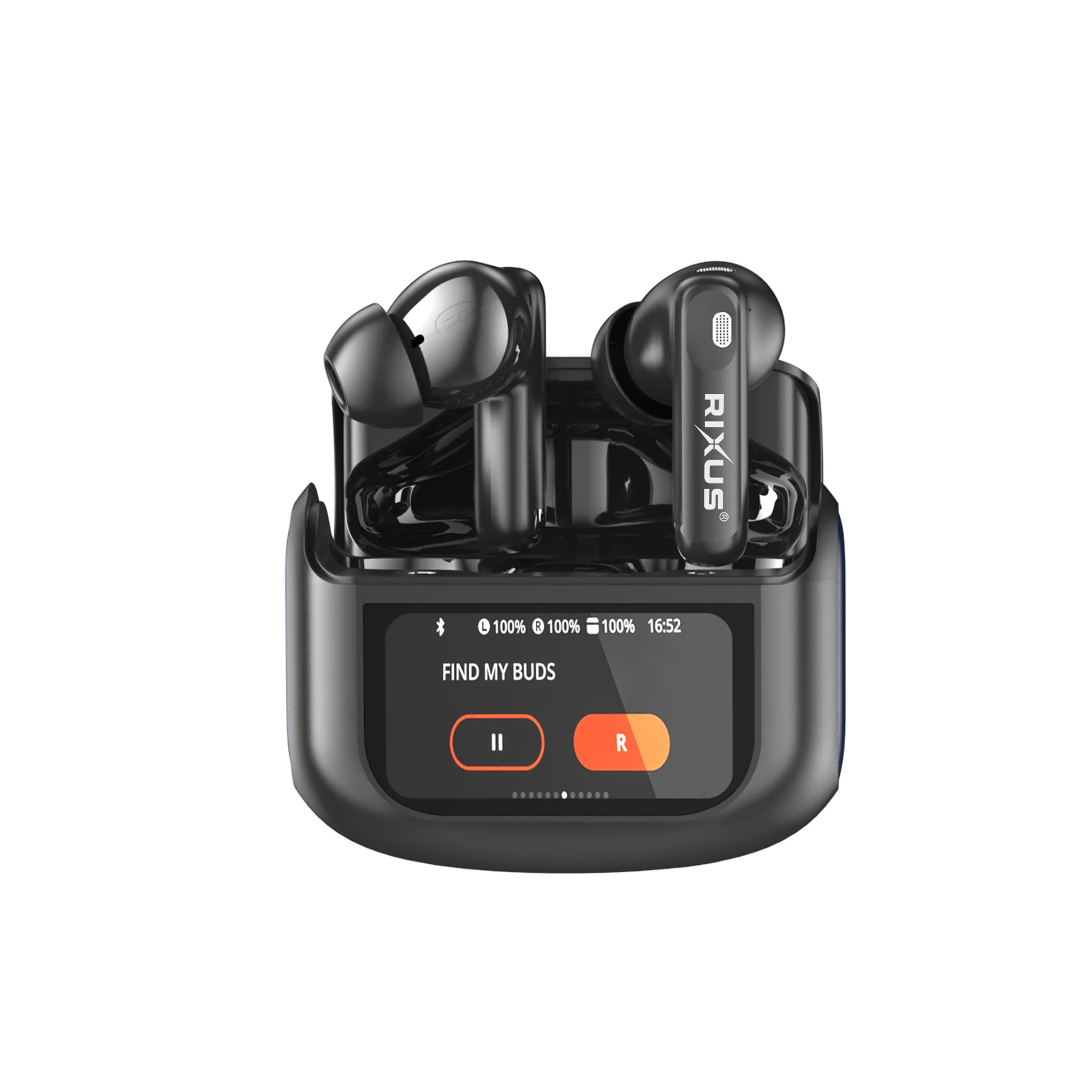 Rixus RXBH63B Auriculares sem fios Touch Case Pro Preto